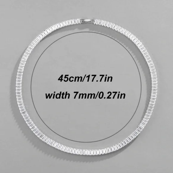 Unisex Zircon Fashionable Necklace - Picture 3 of 4